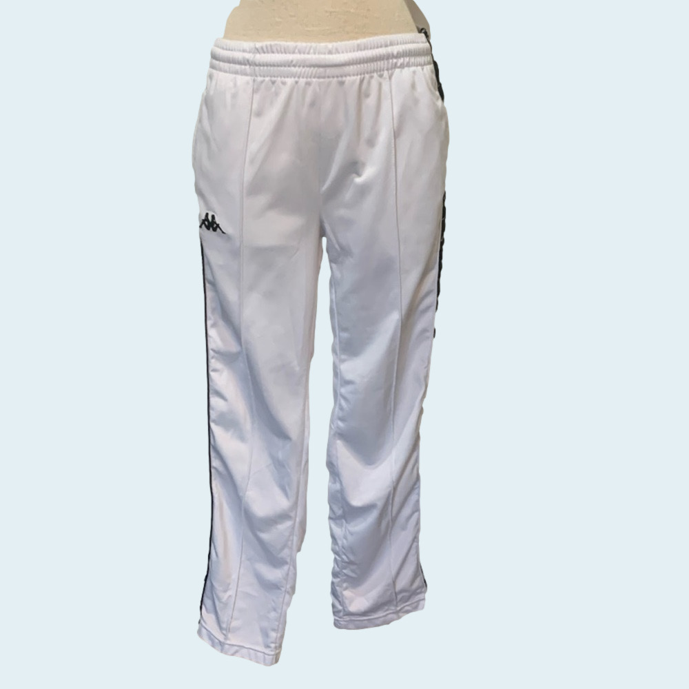 Kappa sz M white elastic waist Athletic pants